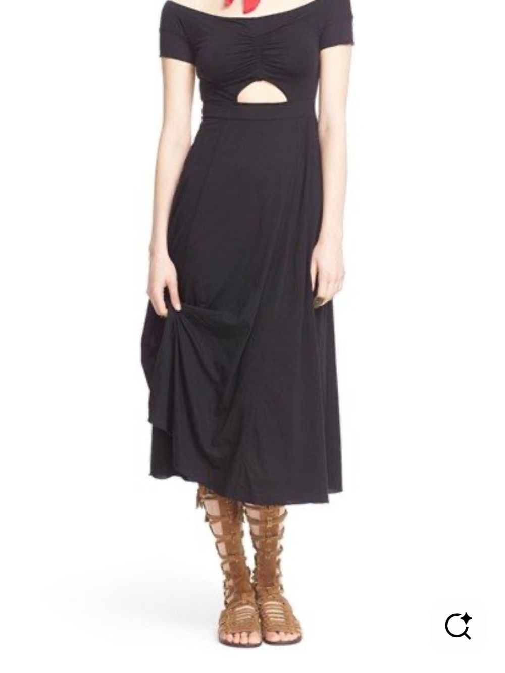 Free people “Dance with Me” flowy dress with cut out detail